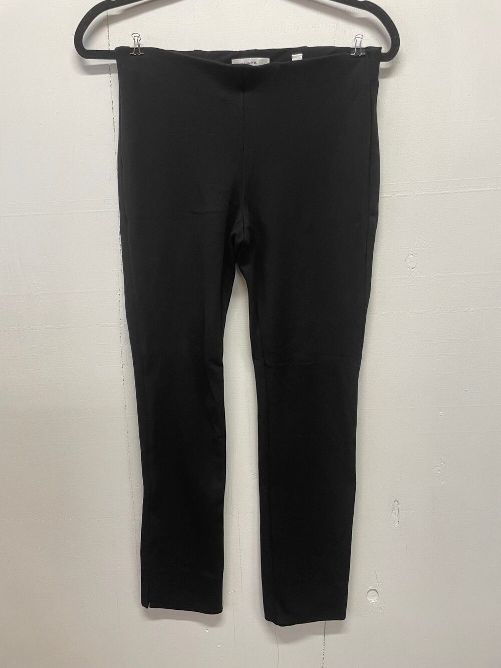 Vince Women's Black Leggings Size Small Skinny With Back Seam Great Condition